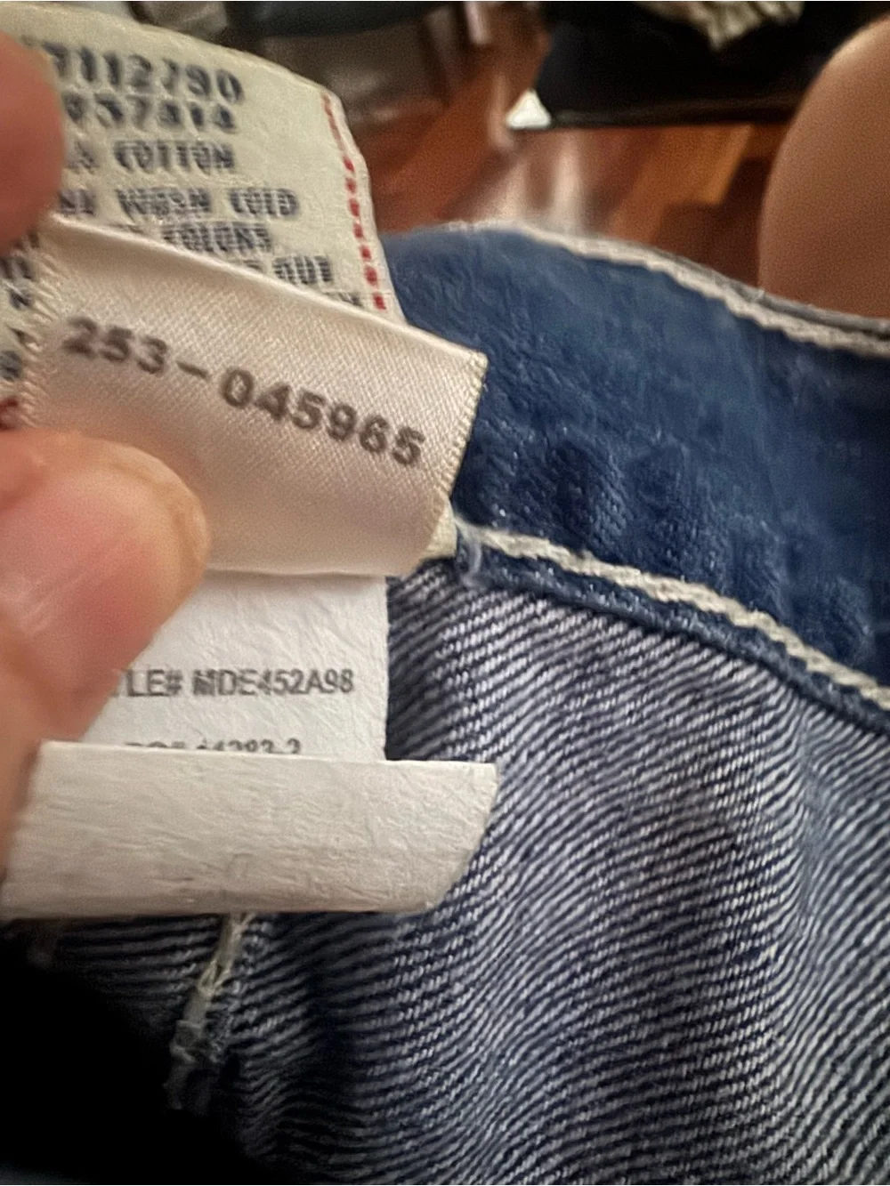 Vintage Joey True Religion Straight Jeans - Indigo Blue Wash